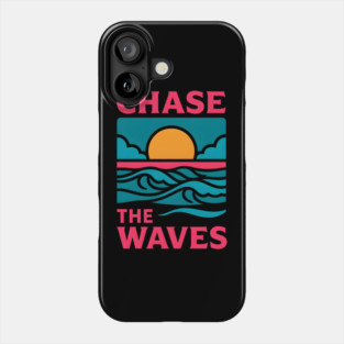 Chase the Waves – Retro Ocean Adventure Artwork Phone Case