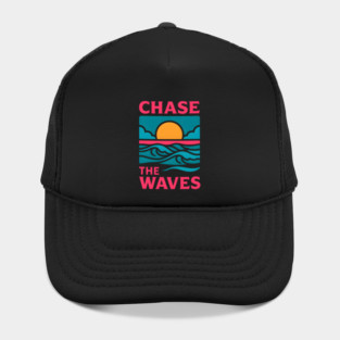 Chase the Waves – Retro Ocean Adventure Artwork Hat