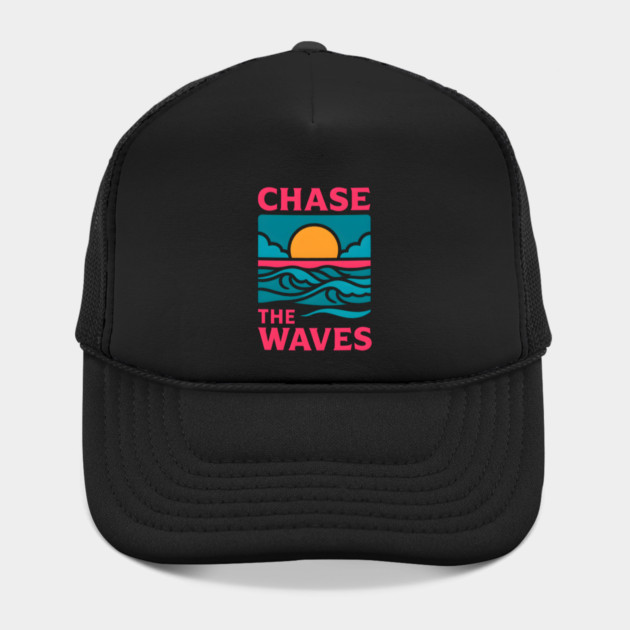 Chase the Waves – Retro Ocean Adventure Artwork by MakerMind8.2