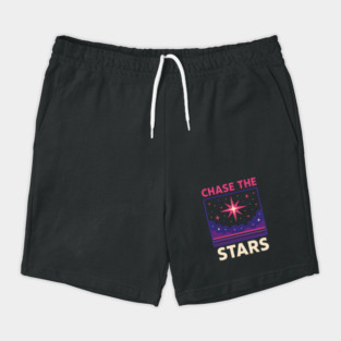 Chase the Stars – Retro Cosmic Motivation Artwork Shorts