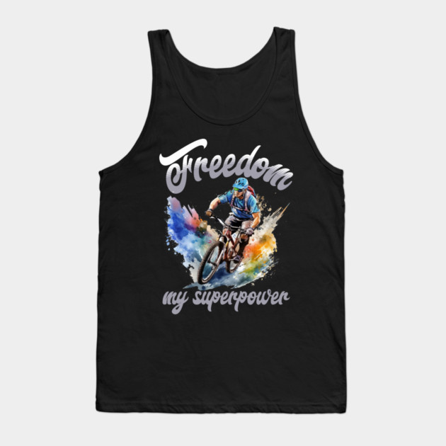 Freedom Bike Rider T-Shirt – Cycling Superpower Tee Tank Top by Kathy Hawke