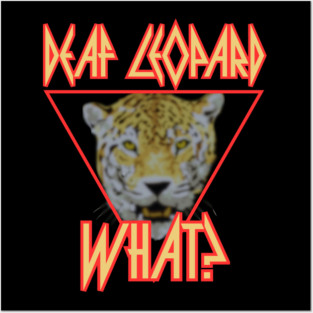 deaf leopard Posters and Art