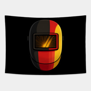 Welding Helmet Fusion German Flag Edition Tapestry