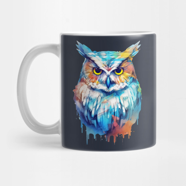 Owl Watercolor by Kathy Hawke