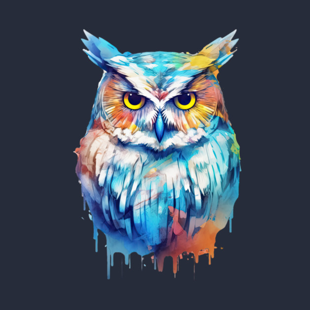 Owl Watercolor by Kathy Hawke