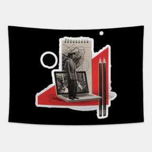 retro futurism Tapestry