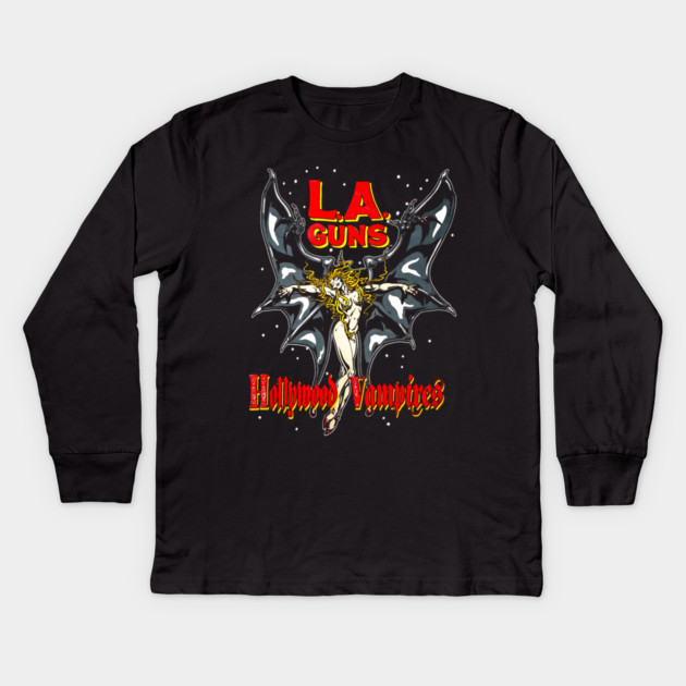 LA GUNS, the LA GUNS Kids Long Sleeve T-Shirt by James Bates