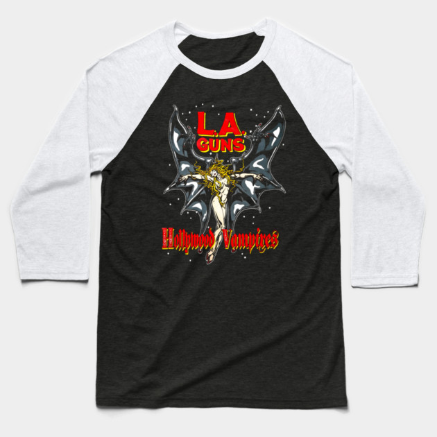 LA GUNS, the LA GUNS Baseball T-Shirt by James Bates