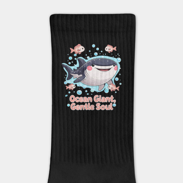 Ocean Giant Gentle Soul Whale Shark Cute Design by Designed By Marty