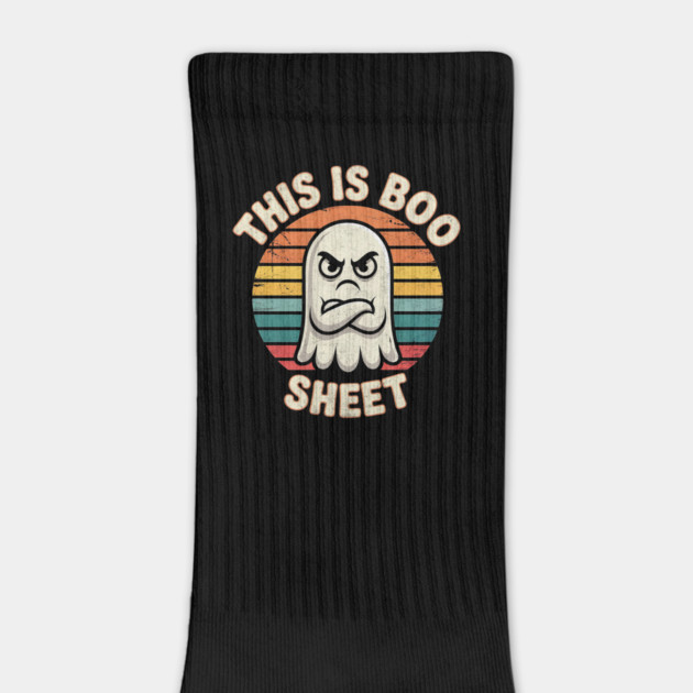 This Is Boo Sheet Funny Ghost Design by Designed By Marty