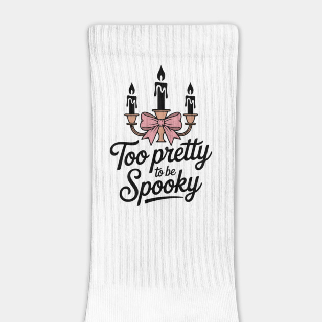 Too Pretty To Be Spooky Coquette Design by Designed By Marty