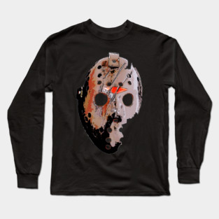 JASON MASK FRIDAY THE 13TH HALLOWEEN Long Sleeve T-Shirt