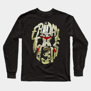 MASK FRIDAY THE 13TH HALLOWEEN Long Sleeve T-Shirt