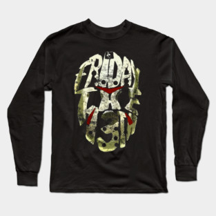 FRIDAY THE 13TH HALLOWEEN JASON MASK Long Sleeve T-Shirt