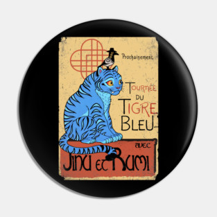 Tournee du Tigre Bleu - Derpy tiger Pin