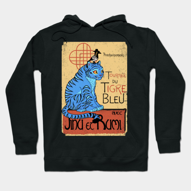 Tournee du Tigre Bleu - Derpy tiger Hoodie by LegendaryPhoenix