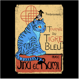 Tournee du Tigre Bleu - Derpy tiger Posters and Art