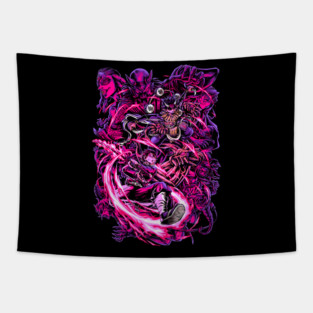 Demon Slayer - Tanjiro vs Upper Moon 4 Tapestry