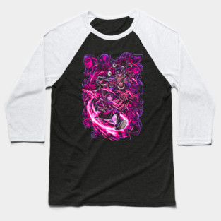 Demon Slayer - Tanjiro vs Upper Moon 4 Baseball T-Shirt