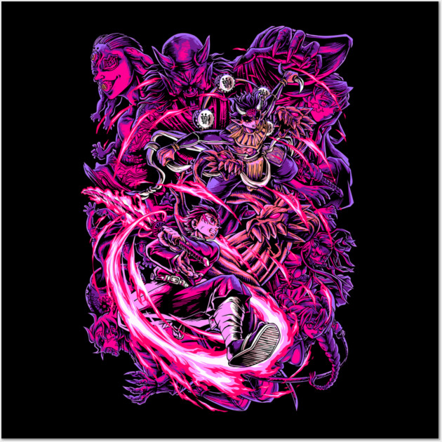 Demon Slayer - Tanjiro vs Upper Moon 4 Wall Art by Otaku Vibes