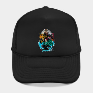 Demon Slayer Main Four in Action Hat