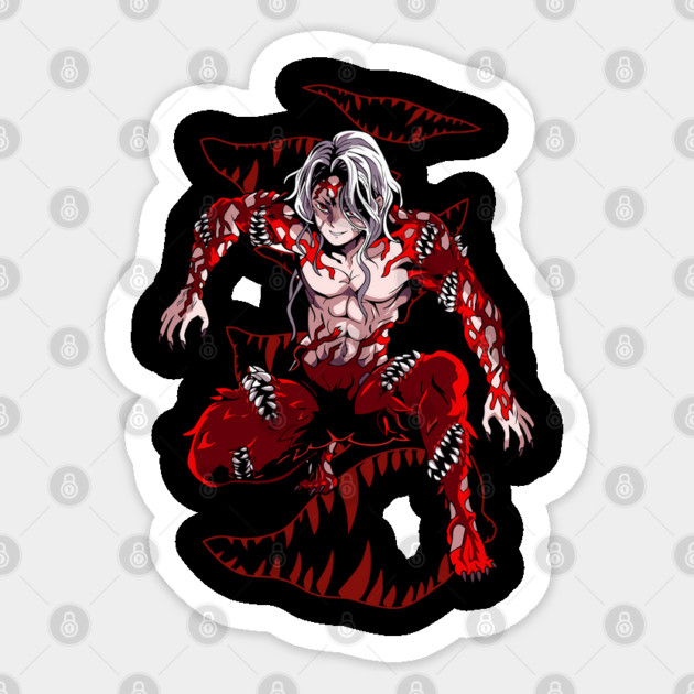 Demon Slayer Muzan Kibutsuji Form Rise Sticker by Otaku Vibes