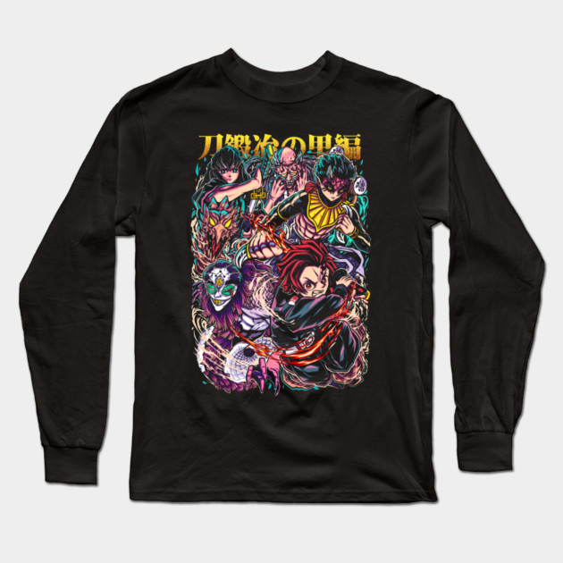 Demon Slayer Swordsmith Arc Clash Long Sleeve T-Shirt by Otaku Vibes