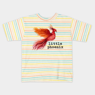 Little Phoenix Watercolor Kids T-Shirt