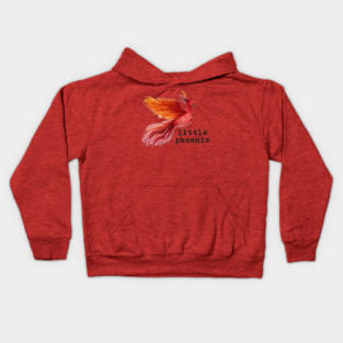 Little Phoenix Watercolor Kids Hoodie
