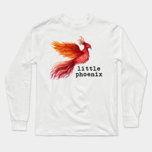Little Phoenix Watercolor Long Sleeve T-Shirt