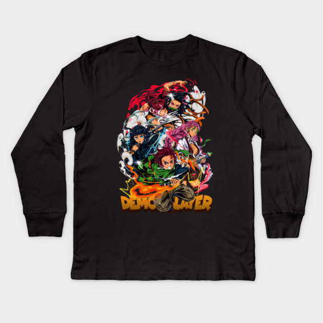 Demon Slayer - Swordsmith Arc Art Kids Long Sleeve T-Shirt by Otaku Vibes