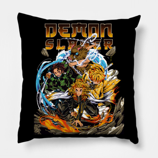 Mugen Train Arc - Kimetsu no Yaiba Art Pillow by Otaku Vibes