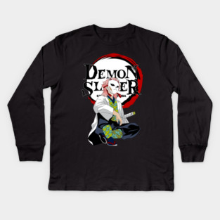 Demon Slayer Sabito Fox Mask Kids Long Sleeve T-Shirt