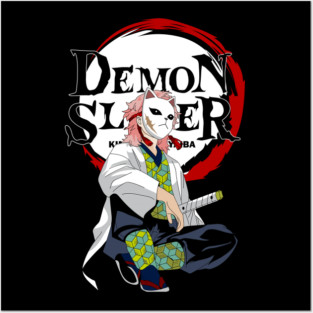 Demon Slayer Sabito Fox Mask Posters and Art