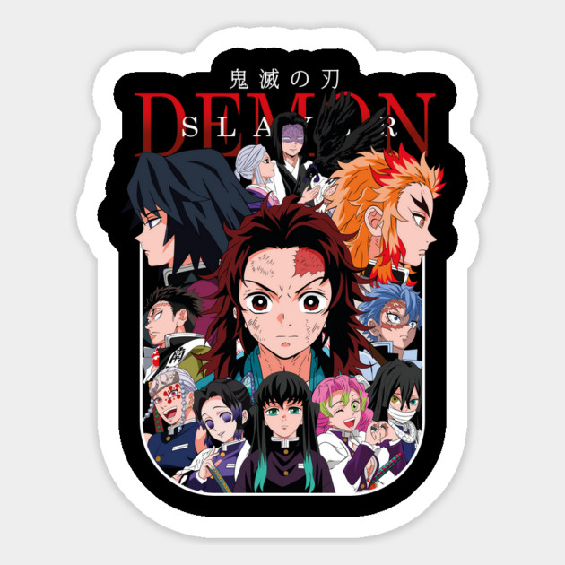 Tanjiro and the Hashira - Demon Slayer Magnet by Otaku Vibes