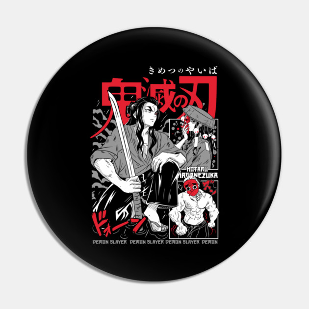 Demon Slayer - Hotaru Manga Style Pin by Otaku Vibes
