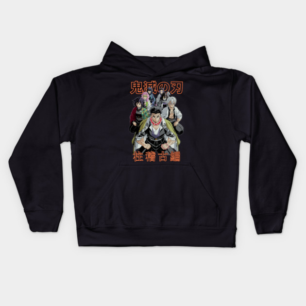 Demon Slayer - Hashira Gather Art Kids Hoodie by Otaku Vibes