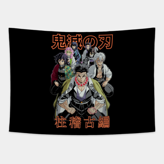 Demon Slayer - Hashira Gather Art Tapestry by Otaku Vibes