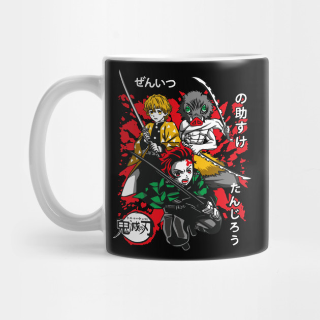 Demon Slayer Tanjiro, Zenitsu and Inosuke Art by Otaku Vibes