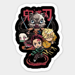 Chibi Demon Slayer Characters Magnet