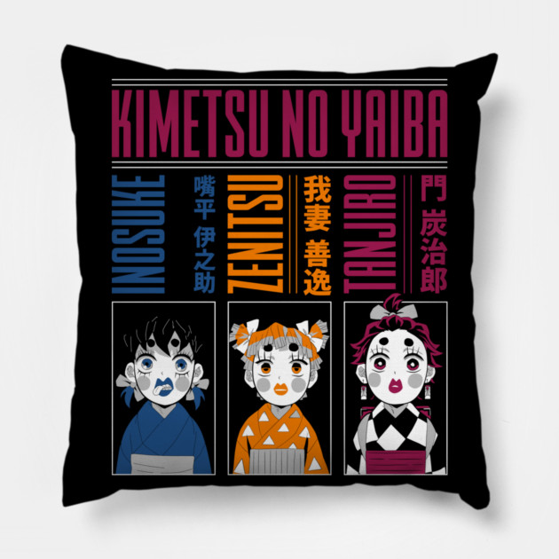 Demon Slayer Geishas Trio Pillow by Otaku Vibes