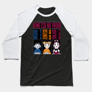 Demon Slayer Geishas Trio Baseball T-Shirt