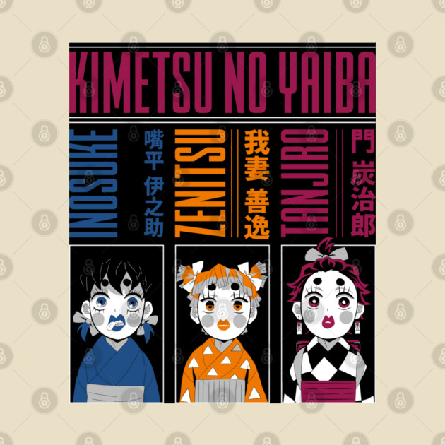 Demon Slayer Geishas Trio by Otaku Vibes