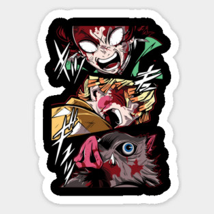 Demon Slayer Rage Trio - Tanjiro, Zenitsu and Inosuke Magnet