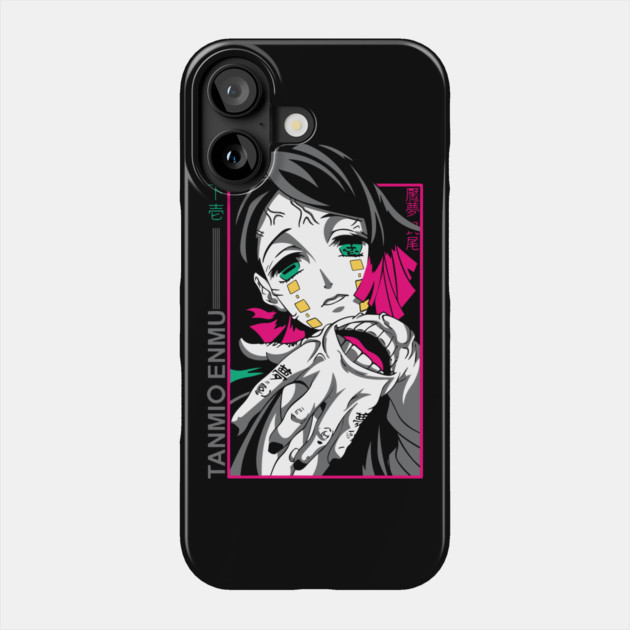 Demon Slayer Enmu Neon Frame Phone Case by Otaku Vibes
