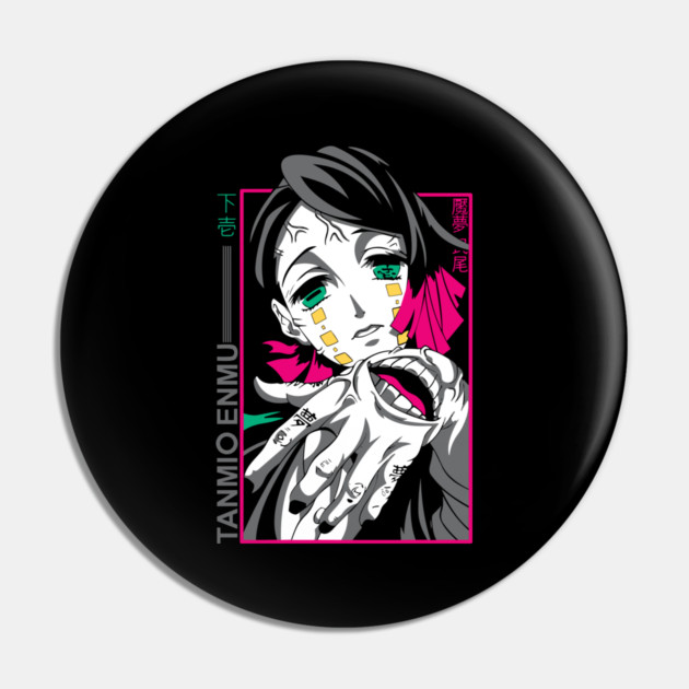 Demon Slayer Enmu Neon Frame Pin by Otaku Vibes