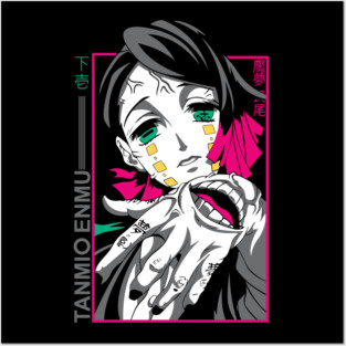 Demon Slayer Enmu Neon Frame Posters and Art