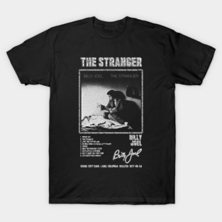 BILLY JOEL - THE STRANGER || ALBUM TRACKLIST || T-Shirt