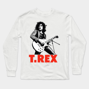 T.Rex Rock Band Marc Bolan Music Trex Long Sleeve T-Shirt