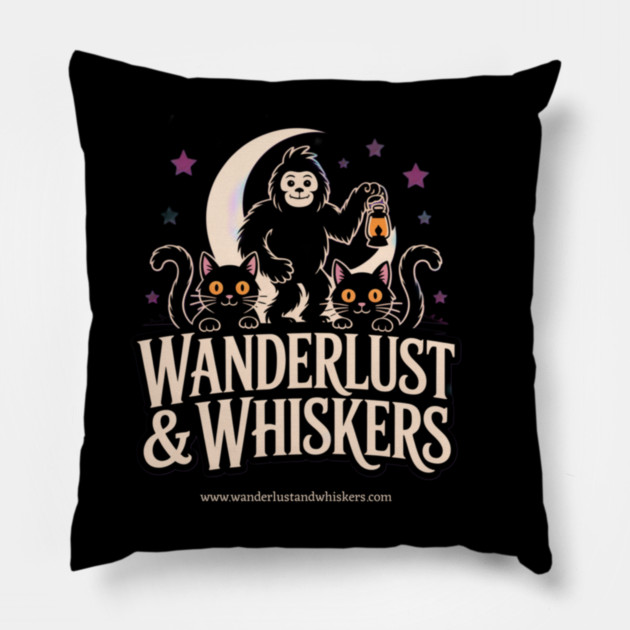 Halloween Wanderlust and Whiskers Pillow by Pete the Cat Guy